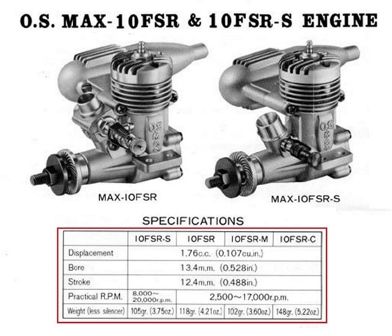 OS Max 10 FSR S & RC